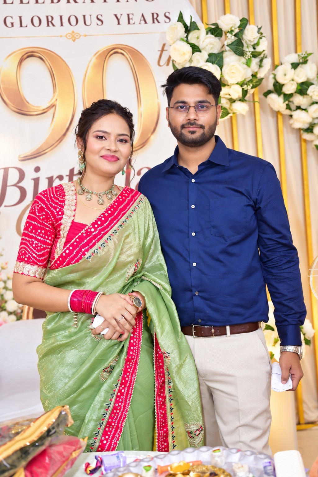 Karna and Chhavi together at a family celebration