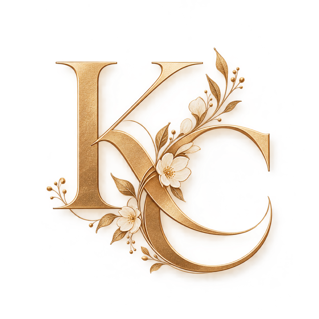 Karna and Chhavi floral monogram